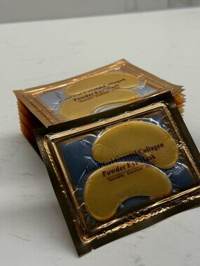 Gold Collagen Eye Masks (20 Pairs) – Hydrating Under Eye Patches